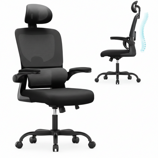Chaise de bureau ergonomique en maille respirante – chaise travail – Signature Bureautique
