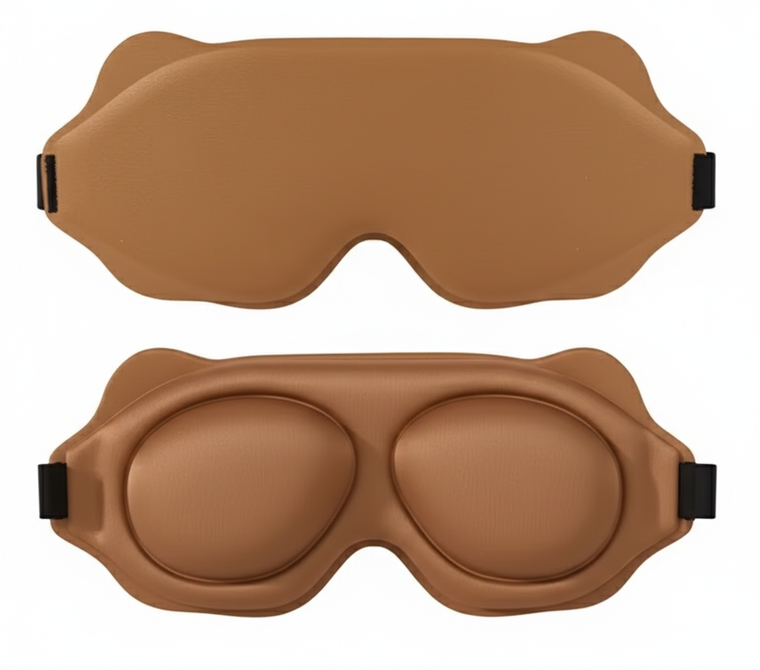 Masque de sommeil ergonomique occultant en tissu – masque nuit confort – Signature Sommeil