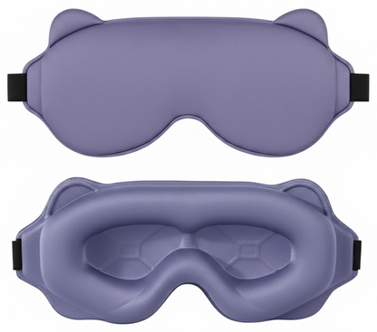 Masque de sommeil ergonomique occultant en tissu – masque nuit confort – Signature Sommeil