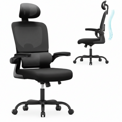 Chaise de bureau ergonomique en maille respirante – chaise travail – Signature Bureautique