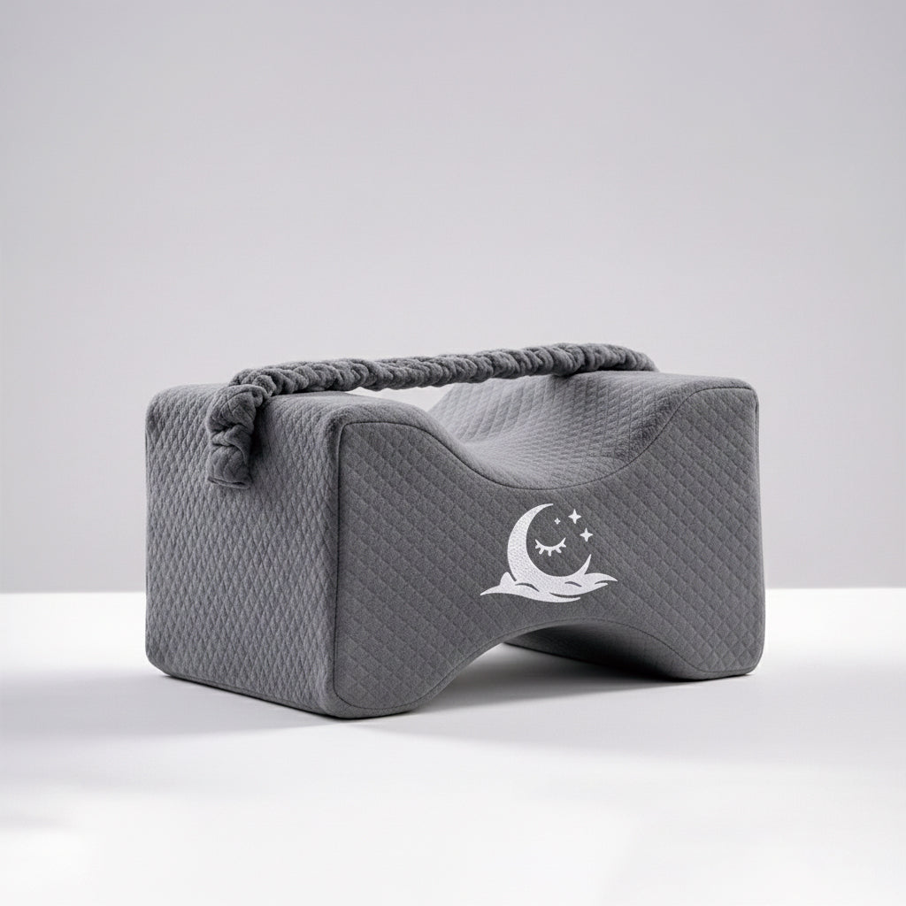 Coussin genoux ergonomique à mémoire de forme – coussin entre jambes sommeil – Signature Genoux