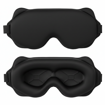 Masque de sommeil ergonomique occultant en tissu – masque nuit confort – Signature Sommeil