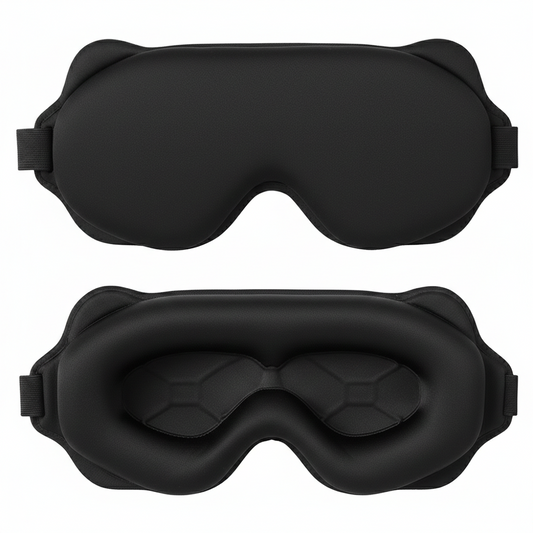 Masque de sommeil ergonomique occultant en tissu – masque nuit confort – Signature Sommeil