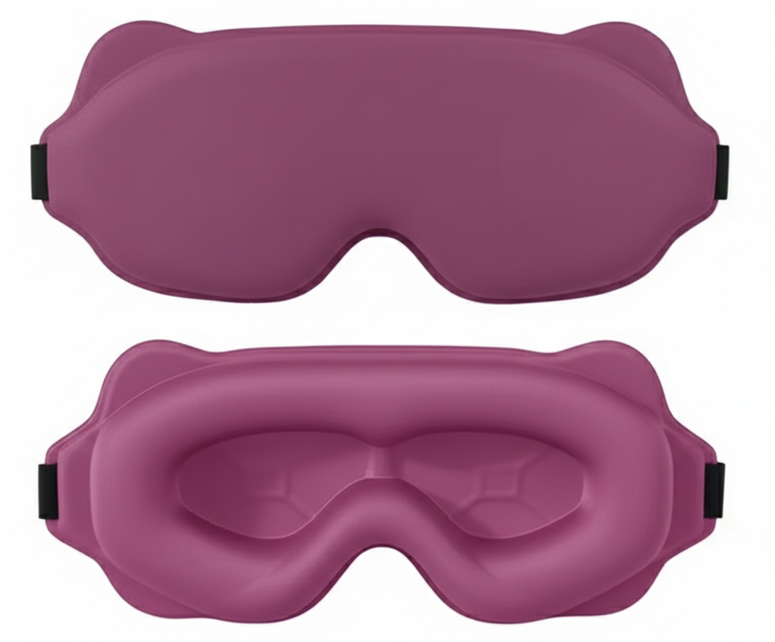 Masque de sommeil ergonomique occultant en tissu – masque nuit confort – Signature Sommeil