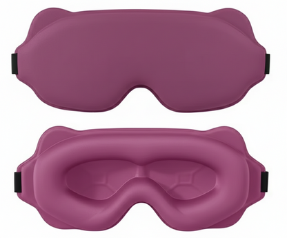 Masque de sommeil ergonomique occultant en tissu – masque nuit confort – Signature Sommeil