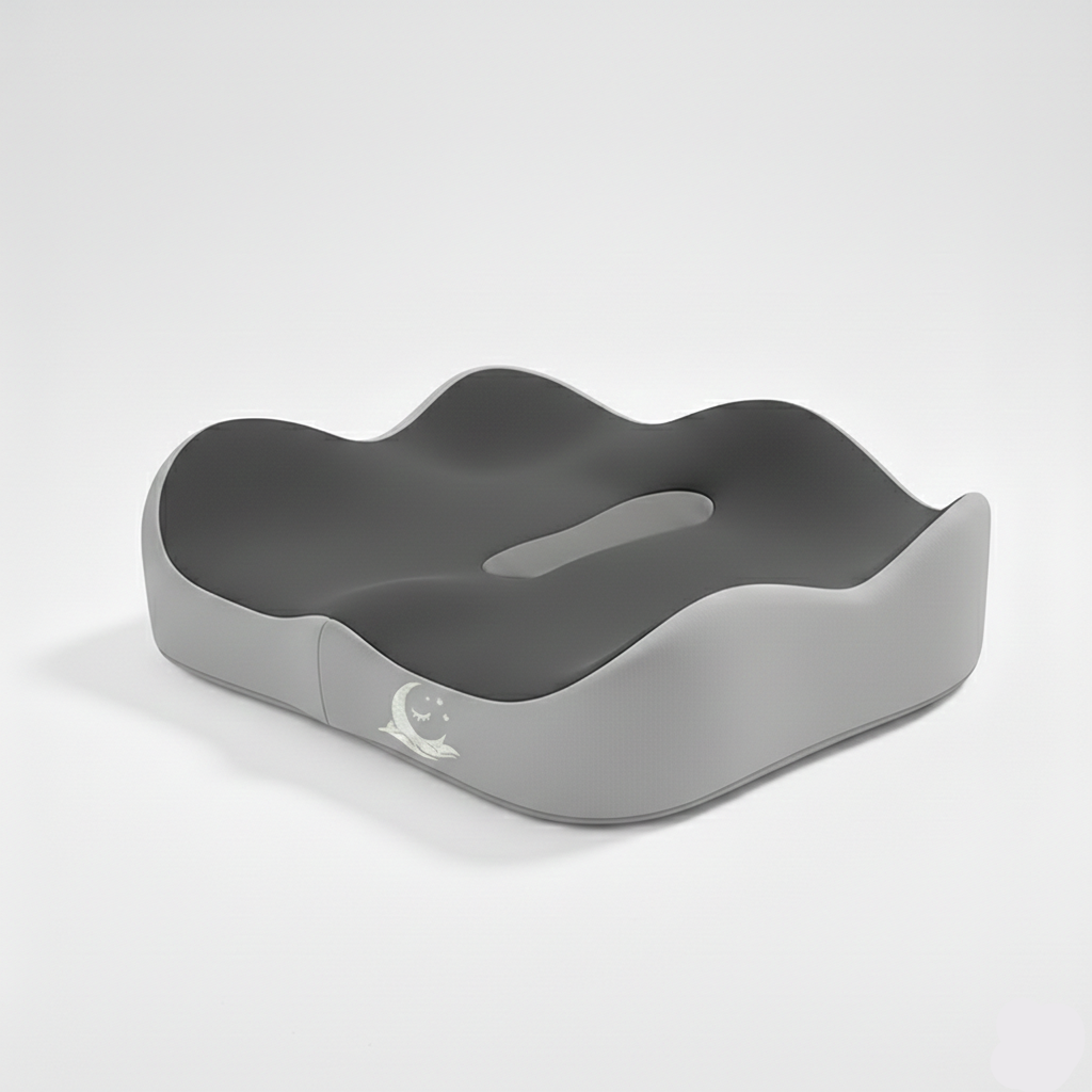 Coussin d’assise ergonomique à mémoire de forme – siège bureau voiture – Signature Assise Confort