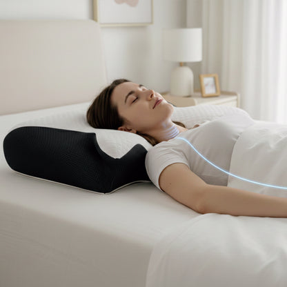 Oreiller ergonomique rectangulaire à mémoire de forme – oreiller sommeil – Signature Sommeil