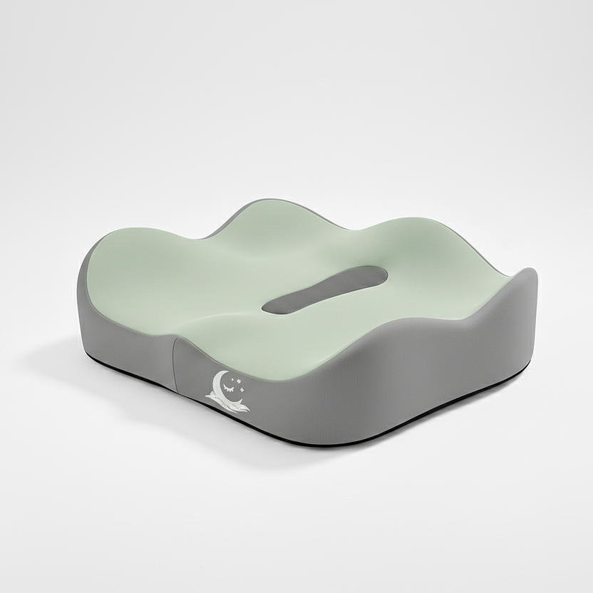 Coussin d’assise ergonomique à mémoire de forme – siège bureau voiture – Signature Assise Confort